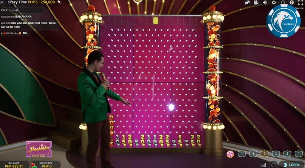 Crazy Time's Bonus Game 3: Pachinko