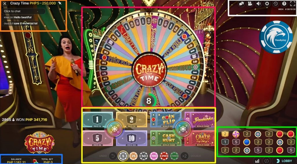 Crazy Time interface introduction