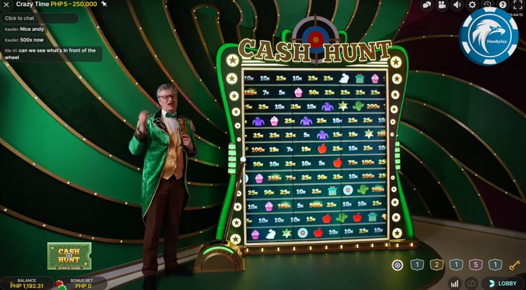 Crazy Time's Bonus Game 3: Cash Hunt