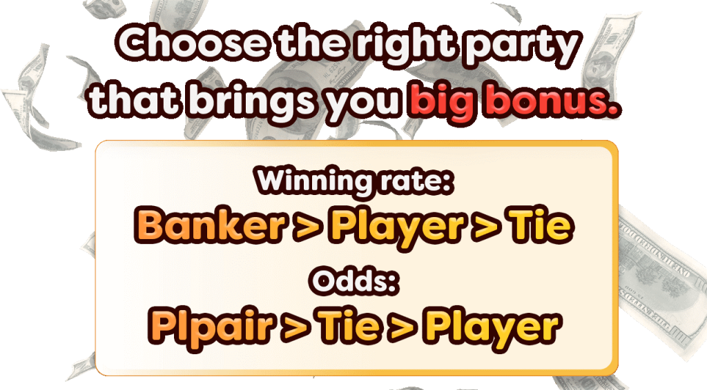 winning rate and odds of Evolution baccarat
