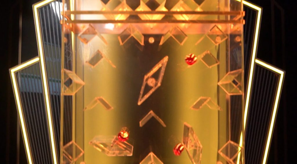 transparent pachinko machine