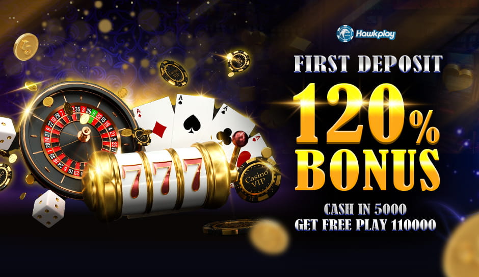 Hawkplay first deposit bonus - Get 120% deposit bonus