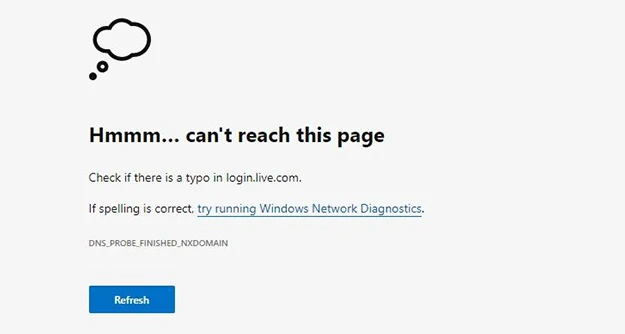 Mircosoft Edge DNS Issue
